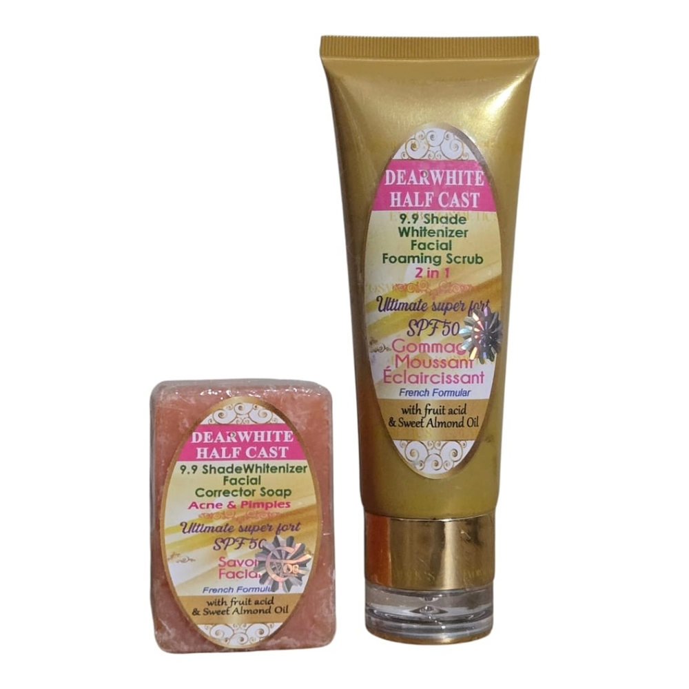 Dear White Facial Correcting Soap And Foaming Facial Scrub